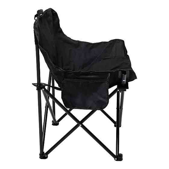 Крісло розкладне туристичне 47х58х70 см з кишенею Чорне SJ-0056-1 Коломия
