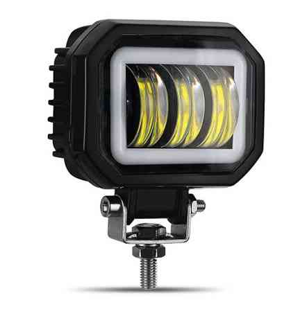 Фара світлодіодна LED квадратна противотуманная 30W + LED кільце з чіткою світловий кордоном Мукачево