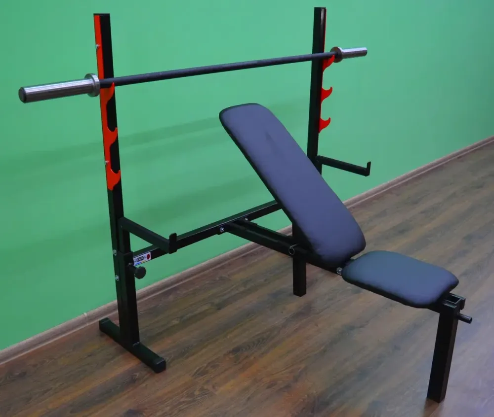 Скамья для жима со страховкой Стандарт олимпийский Стойки, скамьи для жима и приседаний регулируемая Киев - изображение 1