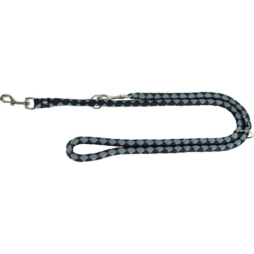 Поводок Trixie Кофе регулируемый L–XL 2,00 м х 18 мм черный-графит Киев - изображение 1