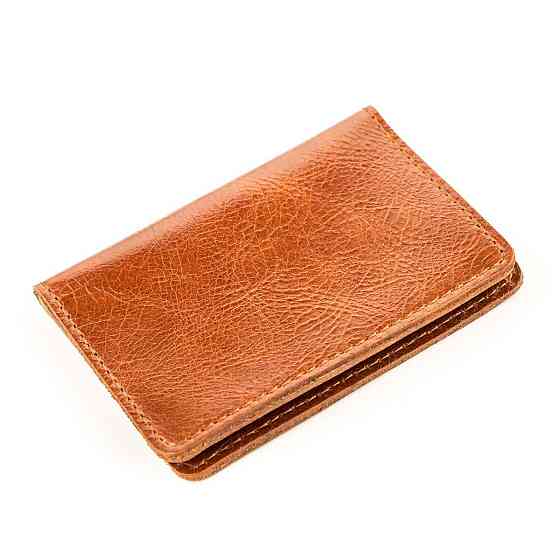 Обложка для удостоверения Shvigel 13928 кожаная Рыжая Киев