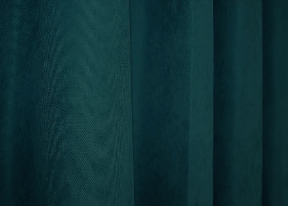 Комплект коротких штор VR-Textil Микровелюр Petek № 1494ш Изумрудный 140х170 см 2 шт (35-0222) Киев - изображение 6