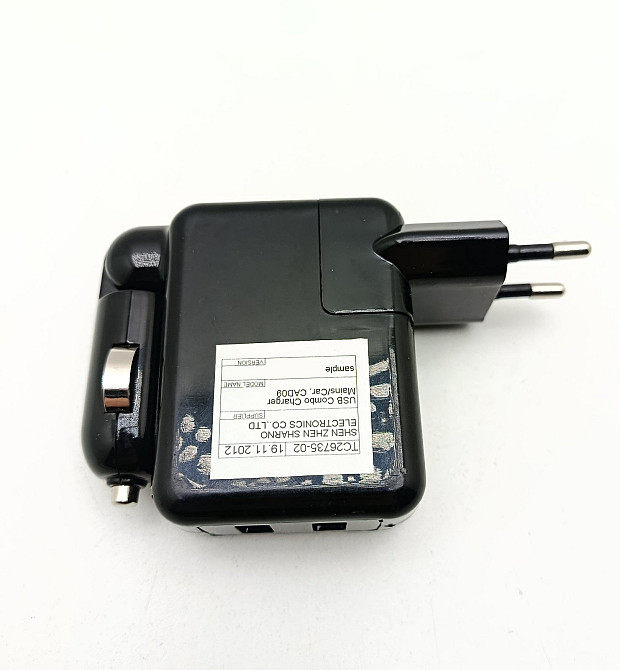 Адаптер живлення від розетки та в прикурювач 2 в 1 Sharno (товар вживаний) Луцк - изображение 2