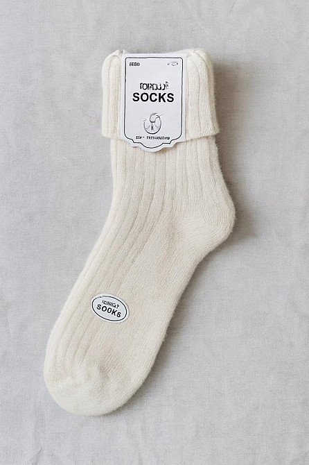 Шерстяные женские носки с отворотом КОРОНА. Набор из 5 шт. Корона Ангора. Размер 36-41 Киев - изображение 8