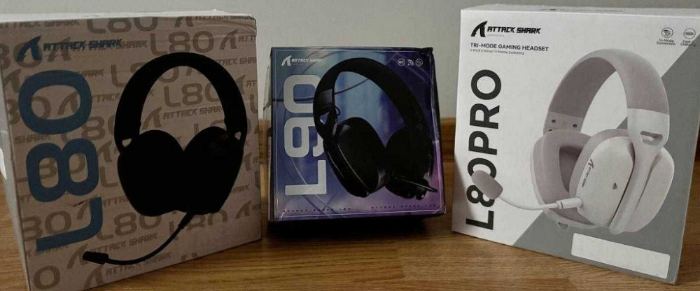НОВІ !!! Беспроводные наушники Attack Shark L80 | L80 Pro | L90 | Киев - изображение 4