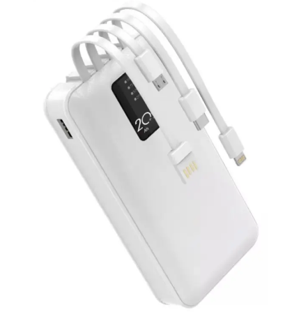 Зовнішній портативний акумулятор Sertec Power Way TX23 20000 mAh (Білий) Вінниця - фото 1
