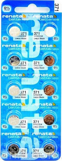 Батарейки-таблетки Renata 371 / SR920 / 10 шт. на блістері Дніпро - фото 3