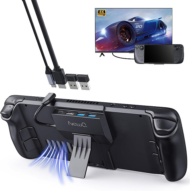 Док-станція NEWQ Steam Deck Dock для Steam Deck/OLED із складаною підставкою Луцк - изображение 1