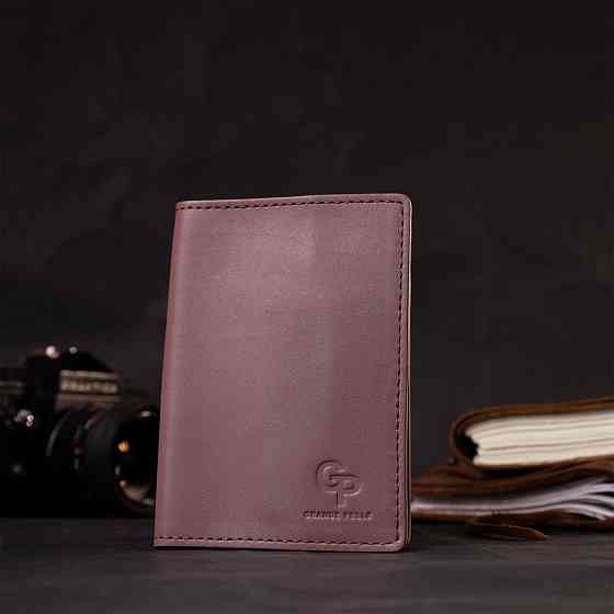 Красива шкіряна обкладинка на паспорт (GRANDE PELLE) Київ