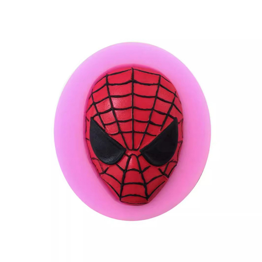 Молд силиконовый Спайдер мен 70 на 60 мм розовый Киев - изображение 3