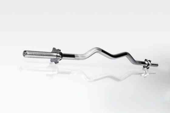 Гриф W-подібний 1.2 м з діаметром 25 мм Гантелі, гирі, штанги та диски хромований Київ