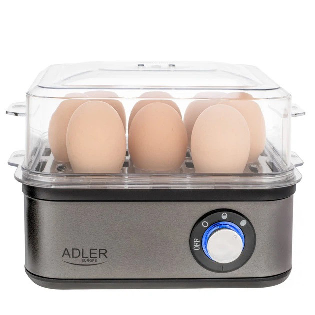 Яйцеварка на 8 яиц 800 Вт Adler AD 4486 Gun Metal PG-25 Львов - изображение 7