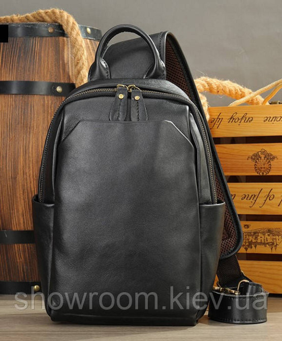 Чоловічі сумки на груди (слінг), бананка Leather Collection (9920) Київ - фото 2