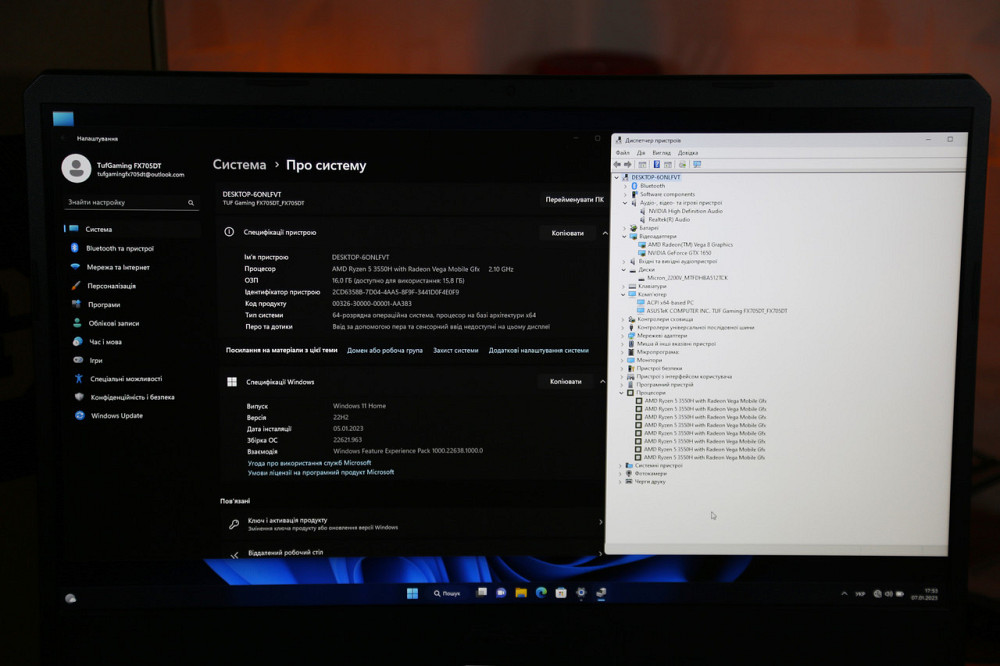 Игровой ноутбук Asus TUF Gaming 17,3