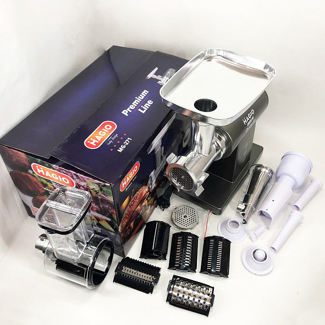 М'ясорубка багатофункціональна MAGIO MG-271, М'ясорубка крупна, Електрична UV-247 м'ясорубка нержавійка Київ - фото 10