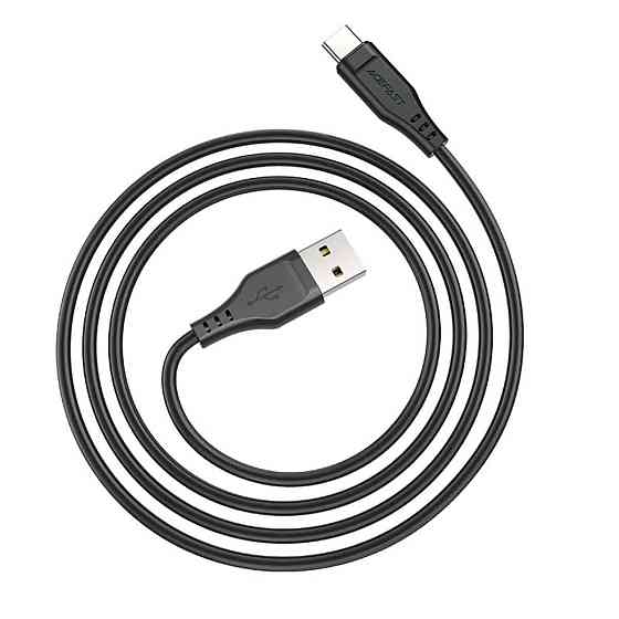 Кабель ACEFAST C3-04 USB to Type-C 3A, 1.2m, TPE, TPE connectors, Black Київ