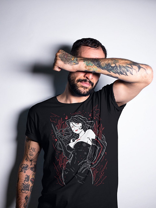 Футболка з аніме принтом Сталевий алхімік оверсайз (S/M/L) Чорний AnimeJ0541 Дніпро - фото 3