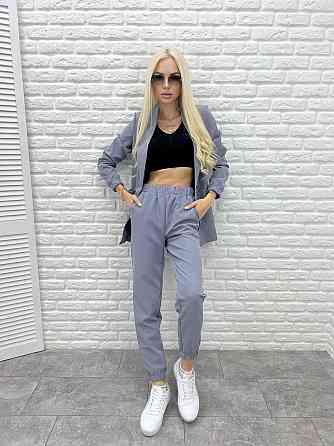 Жіночий повсякденний костюм "Altera" оптом | Норма і батал | Розпродаж моделі Сірий, 50-52 Київ