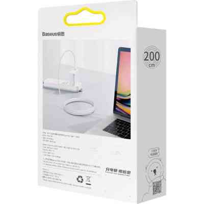 Дата кабель USB-C to USB-C 1.0m 100W white Baseus (CATYS-B02) Вінниця