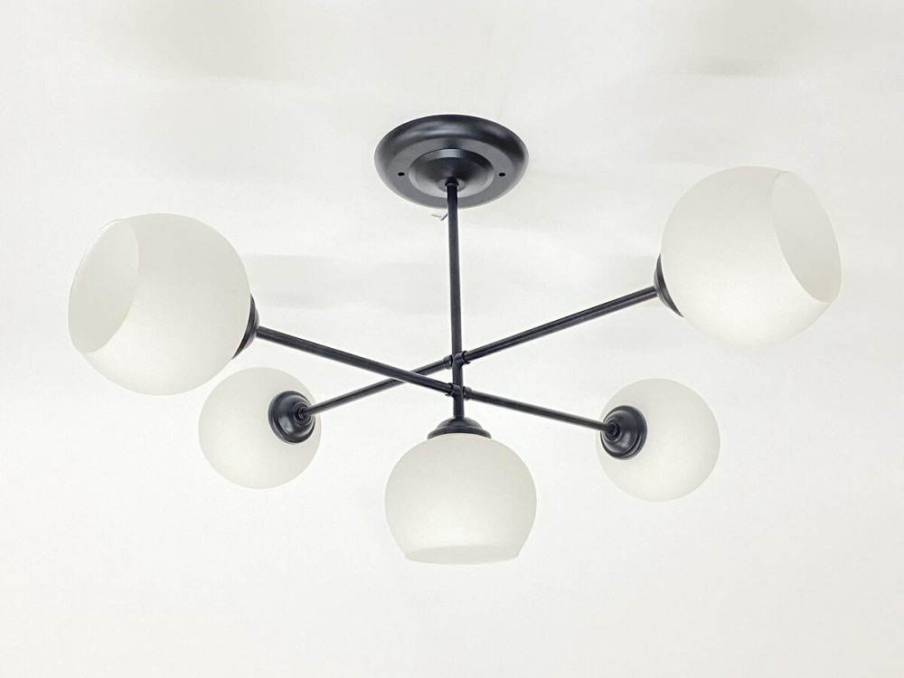 VALESO Підвісна люстра на 5 плафонів 91175B/5 чорна Коломыя - изображение 1