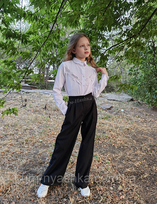 Красивая школьная блузка с длинным рукавом 128-158 Кривой Рог - изображение 4