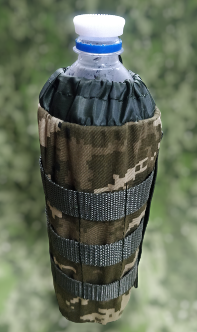 Сумка тактическая под бутылку 1 литр с креплением молли военный чехол на бутылку Одесса - изображение 5