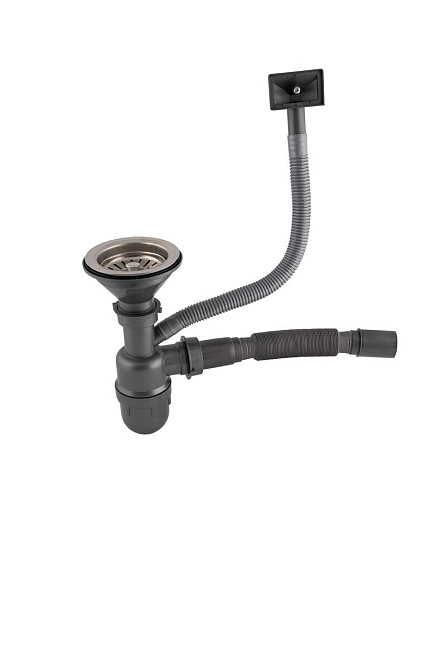 PLATINUM Євросифон одинарний для мийок з нержавіючої сталі Киев - изображение 1