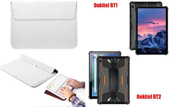 Чехол-конверт VitoCase для Oukitel RT1, Oukitel RT2, с функцией подставки для планшета Белый Киев