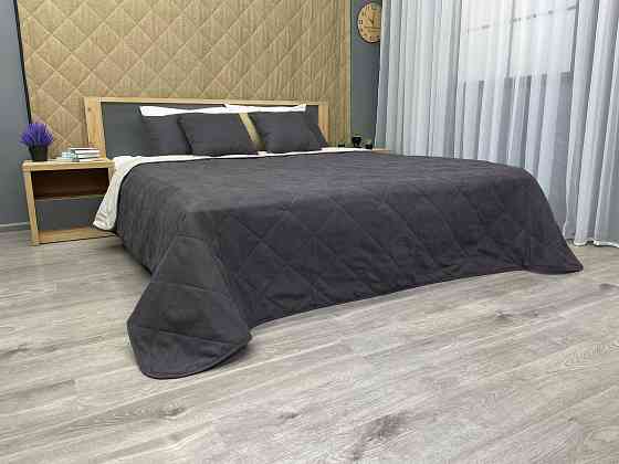Покрывало стеганое Decorator Sparta Diamond ромб 220х240 см темно-серый (85-053) Киев