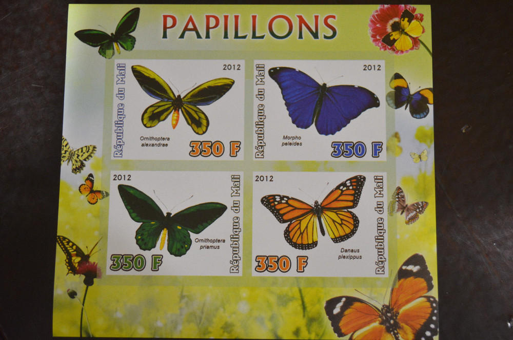 Мали. Марки. Фауна. Блок. 2012 год (В-3) Полтава - изображение 1