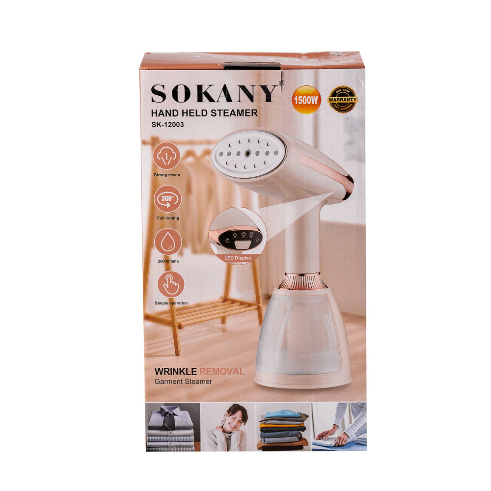 Sokany Ручний відпарювач 1500 Вт парогенератор парова праска для тканини Sokany SK-12003 Коломыя - изображение 6