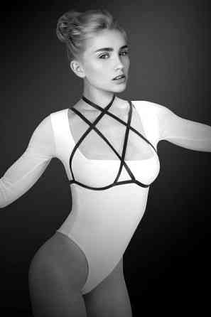 Портупея на груди Bijoux Pour Toi - LOLA, еластичний поліестер Sex Aura Київ