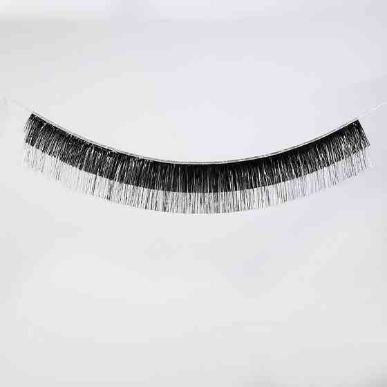 Гирлянда из дождика для фотозоны 175 на 35 см черно-серебристый Киев