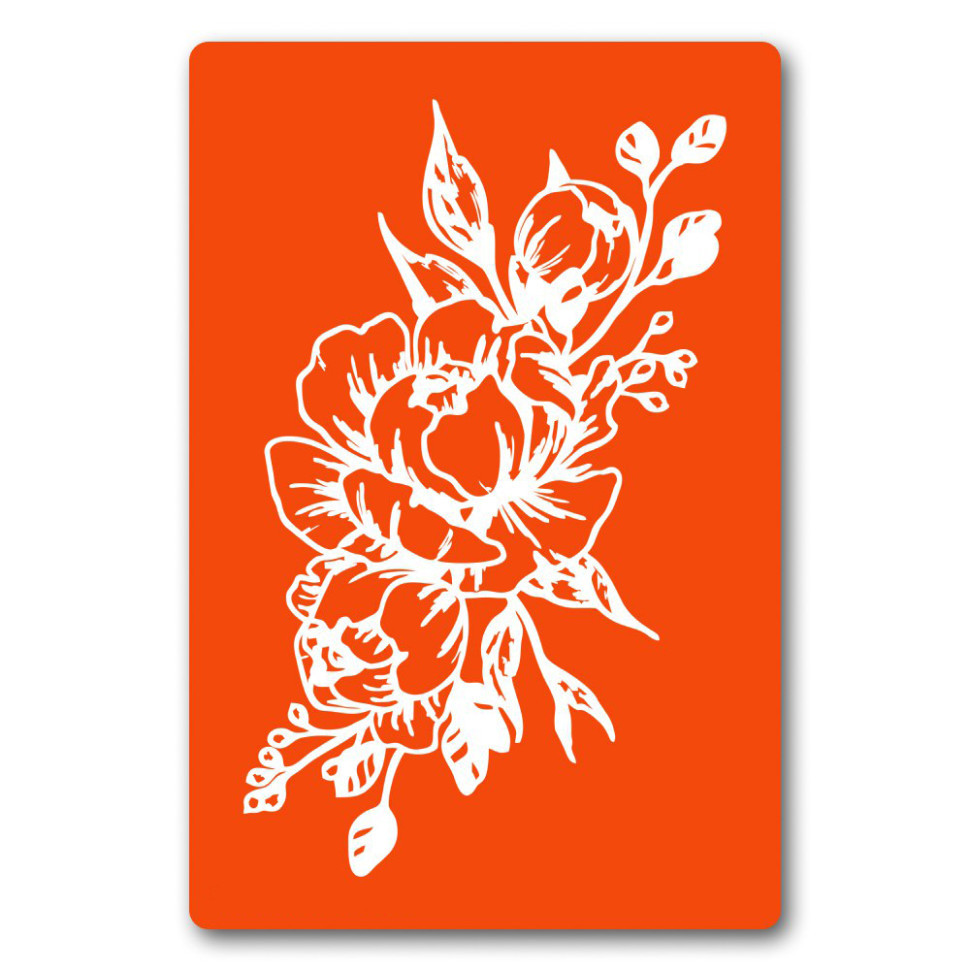 Трафарет для био-тату Цветы fx101-24*34см, размер 24х34 см Винница - изображение 1