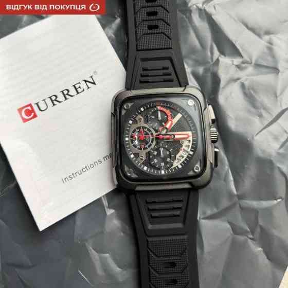 Чоловічий наручний годинник Curren Active (Чорний) Вінниця