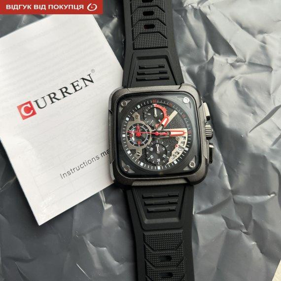 Чоловічий наручний годинник Curren Active (Чорний) Вінниця - фото 6
