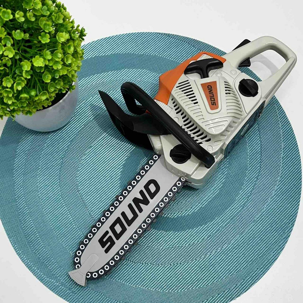 Бензопила LIMO TOY іграшкова Моя майстерня 36см Біло-жовтогаряча (M 5939) Чернігів - фото 5