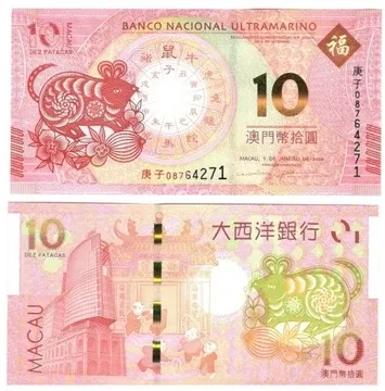 Макао 10 патак 2020 P-88 (88E) UNC Полтава
