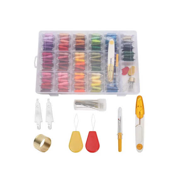 Набір аксесуарів для вишивання в пластиковому контейнері, набір №6 Кам'янець-Подільський