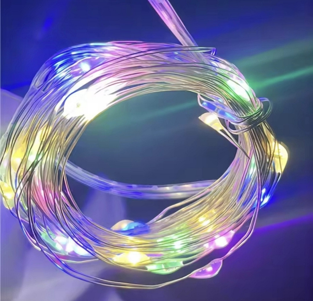 УЦІНКА! Гірлянда Роса 30 м 300 led з usb і пультом керування Різнокольоровий Сміла - фото 12