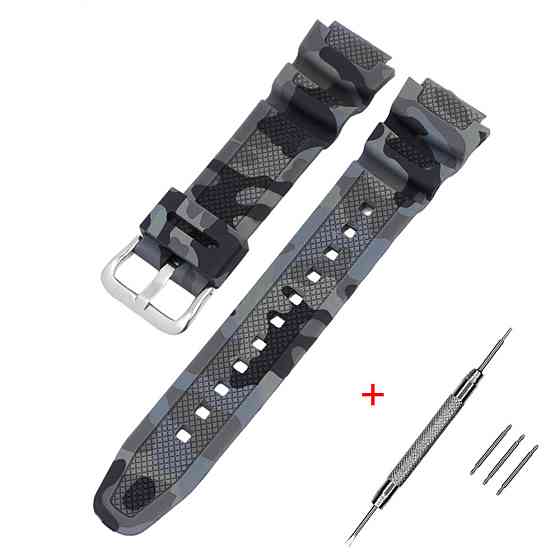 Ремешок для Casio G-Shock AQ-S800/AE-1200 Camo Gray SL SBR Киев