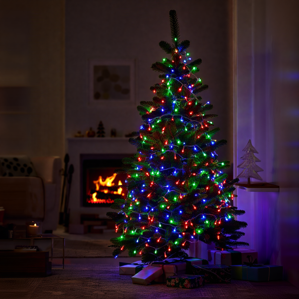 Гірлянда Нитка вулична 30 м 300 LED білий провід Мультиколір CF300L30MWML Коломыя - изображение 7