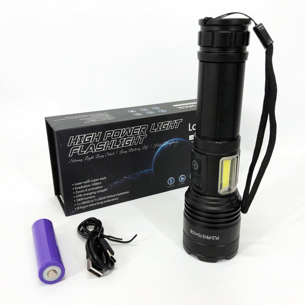 Тактичний ліхтар ручний, Яскравий тактичний ліхтарик, Ліхтар вуличний ручний батарейний FO-30 Львів - фото 6