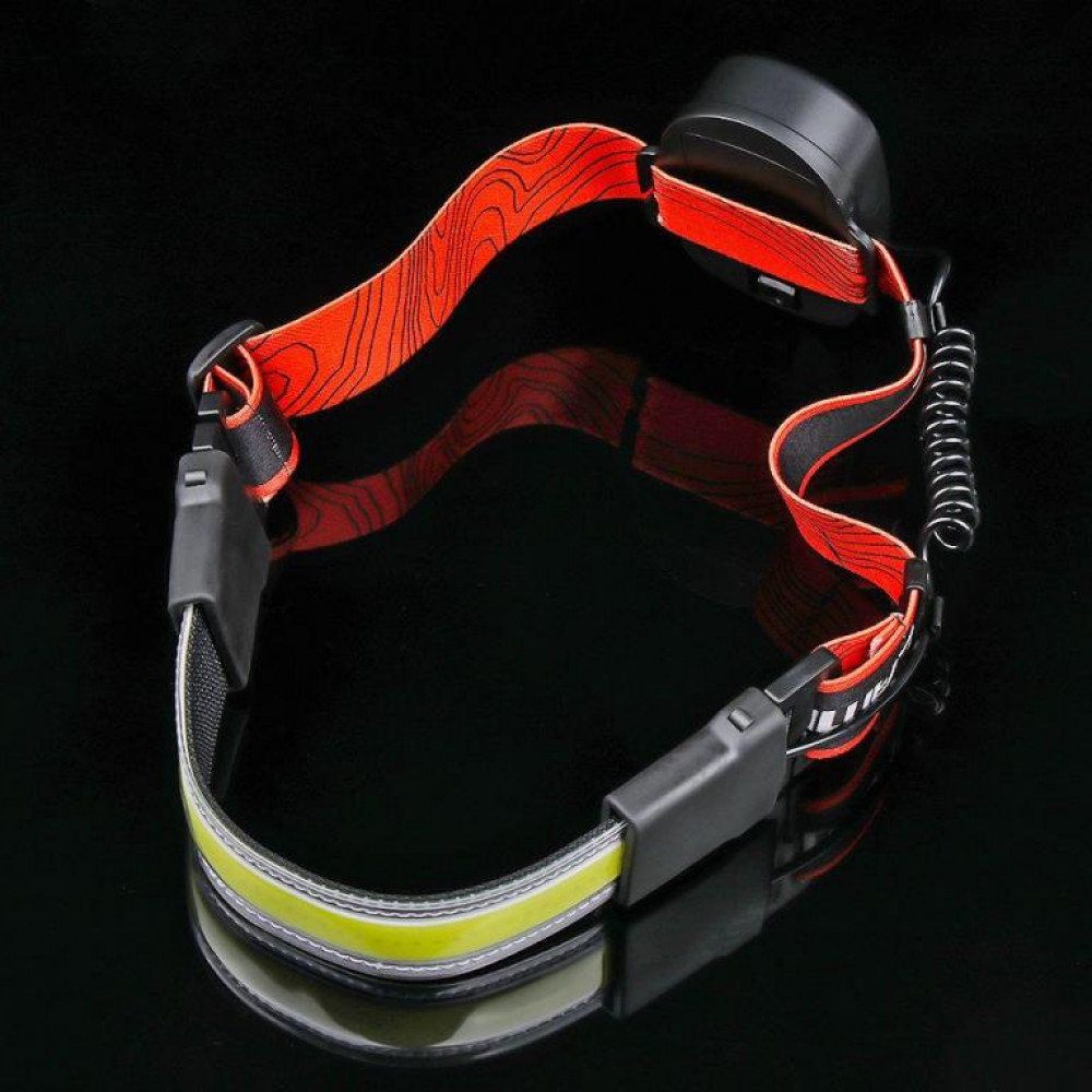 Налобний фонар WD164, PL-04, 3хAAA, COB, діодна стрічка Дніпро - фото 5