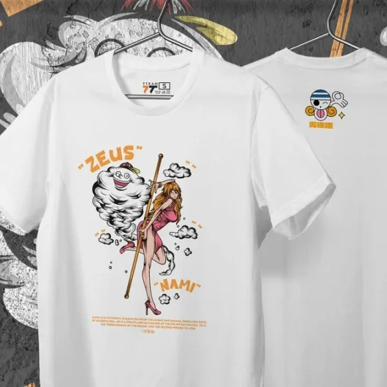 Футболка для подростка мальчика с принтом Ван Пис Nami Размер 160 Anime10256 Днепр