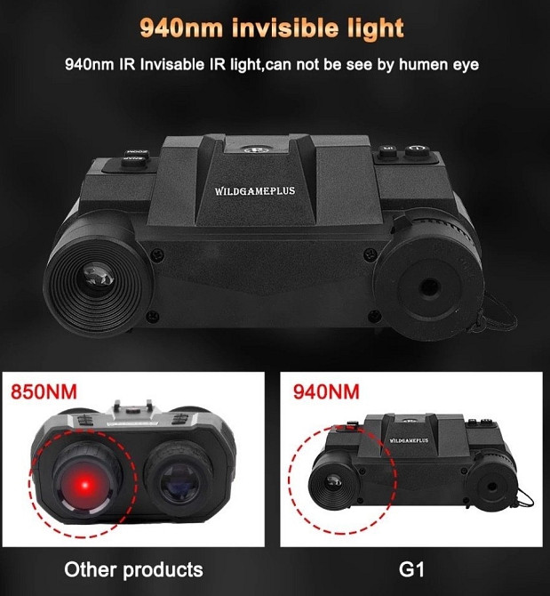 Прилад нічного бачення NVG G1 1920x1080P 4.5 940nm. Київ - фото 7