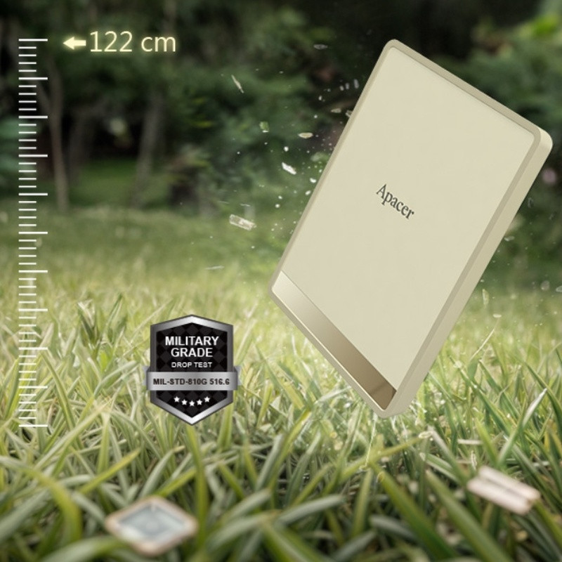 Портативний SSD Apacer 1TB USB-C Cream Київ - фото 2