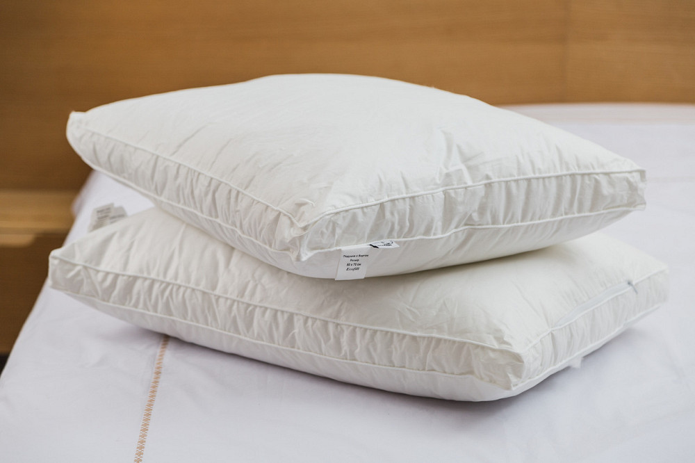 Ecotton Подушка Ecotton 50х70 см Ecofill Premium антиалергенна з кантом біопух біла в чохлі для Київ - фото 6