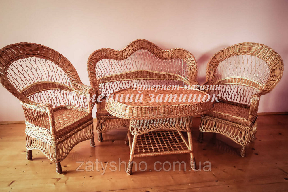 Плетеная мебель из лозы для дачи Киев - изображение 4