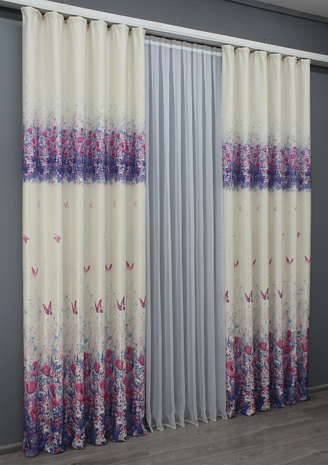 Комплект готовых штор VR-Textil Фотошторы № 1412ш Разноцветный 150х270 см 2 шт (33-0275) Киев - изображение 5